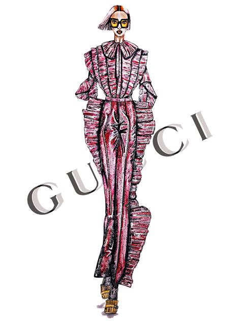 gucci fashion illustration|guccio gucci wife.